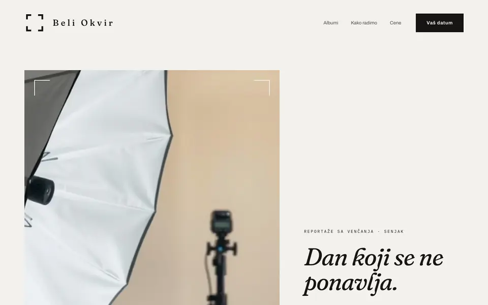 Primer sajta: Fotograf
